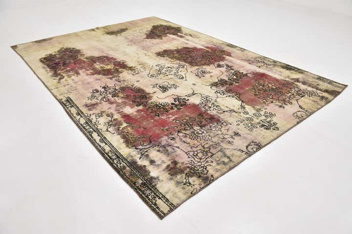 7' 3 x 10' 2 Hand Knotted Ultra Vintage Persian Wool Rug