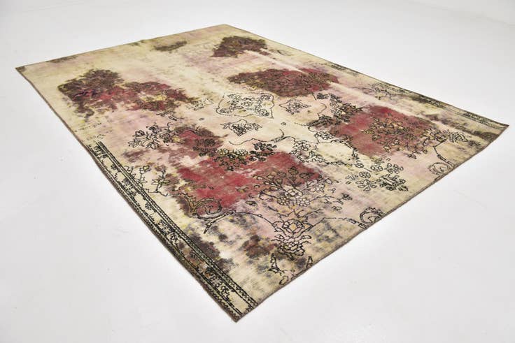 Detail image of 7' 3 x 10' 2 Hand Knotted Ultra Vintage Persian Wool Rug