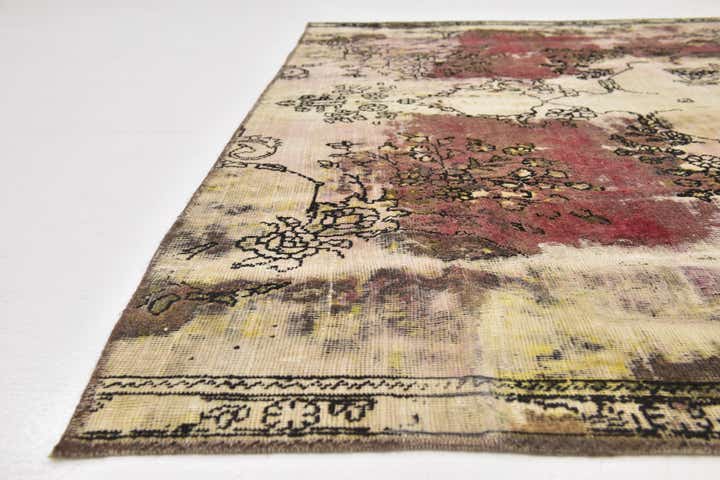 7' 3 x 10' 2 Hand Knotted Ultra Vintage Persian Wool Rug