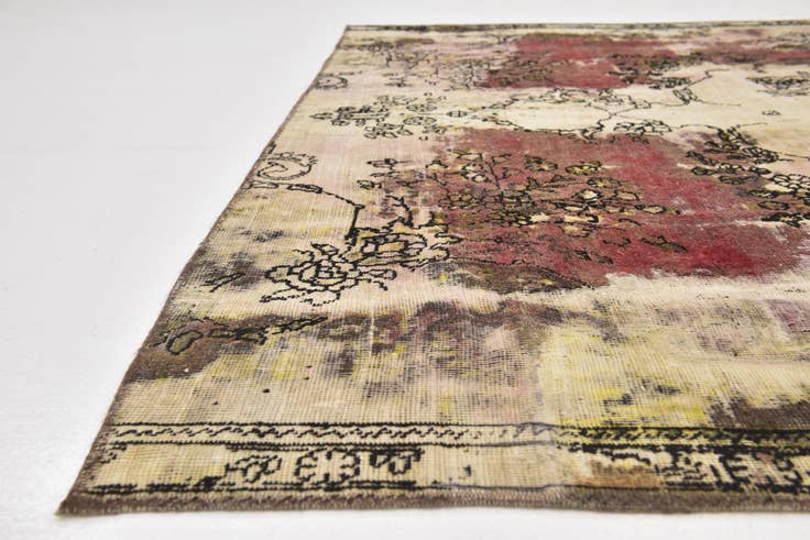 Detail image of 7' 3 x 10' 2 Hand Knotted Ultra Vintage Persian Wool Rug