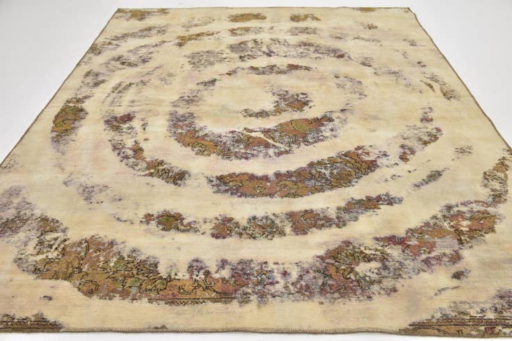 Detail image of 7' 5 x 9' 6 Hand Knotted Ultra Vintage Persian Wool Rug