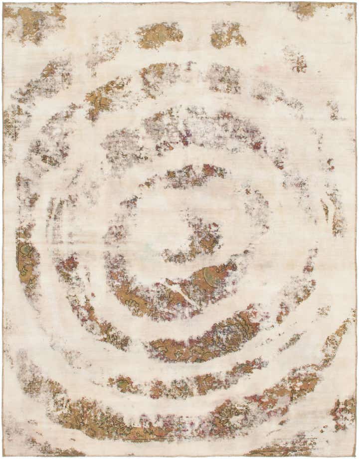 7' 5 x 9' 6 Hand Knotted Ultra Vintage Persian Wool Rug