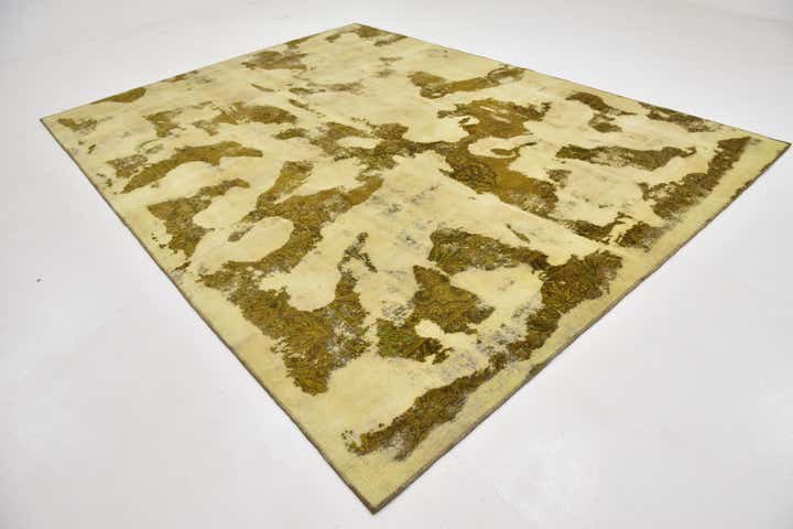 9' x 12' Hand Knotted Ultra Vintage Persian Wool Rug