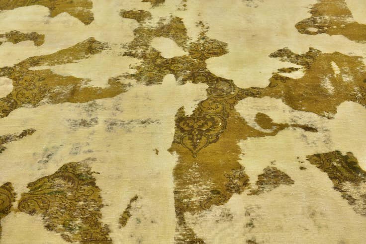 Detail image of 9' x 12' Hand Knotted Ultra Vintage Persian Wool Rug