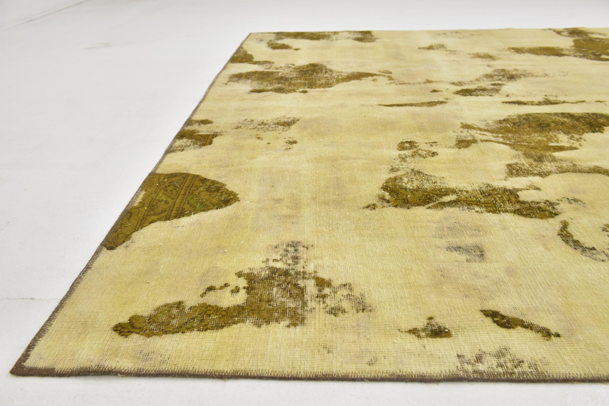 9' x 12' Hand Knotted Ultra Vintage Persian Wool Rug