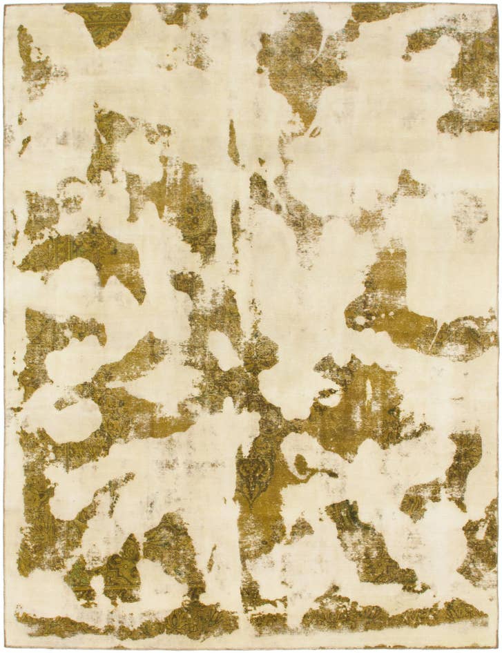 Detail image of 9' x 12' Hand Knotted Ultra Vintage Persian Wool Rug