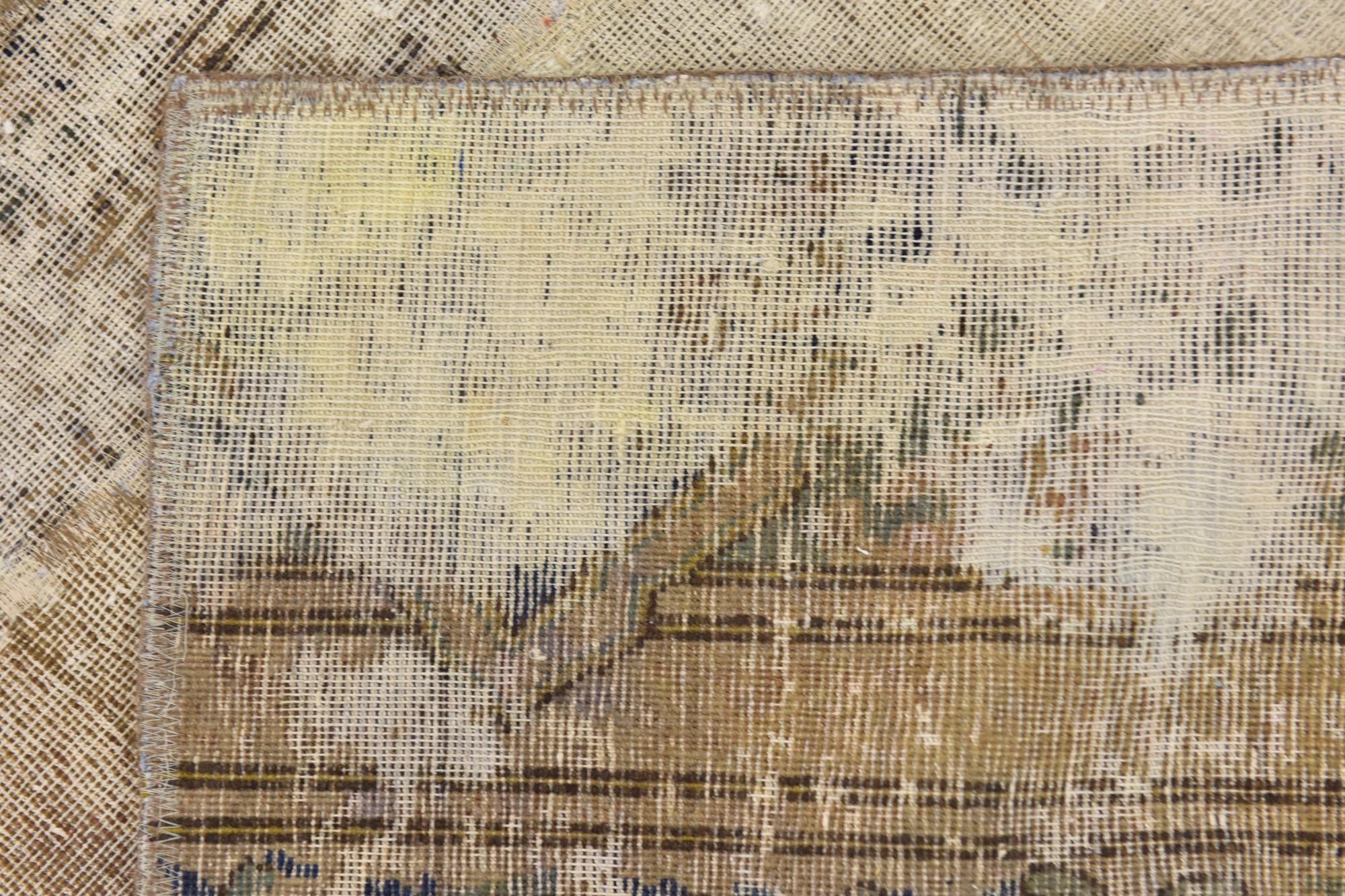 7' 4 x 9' 2 Hand Knotted Ultra Vintage Persian Wool Rug