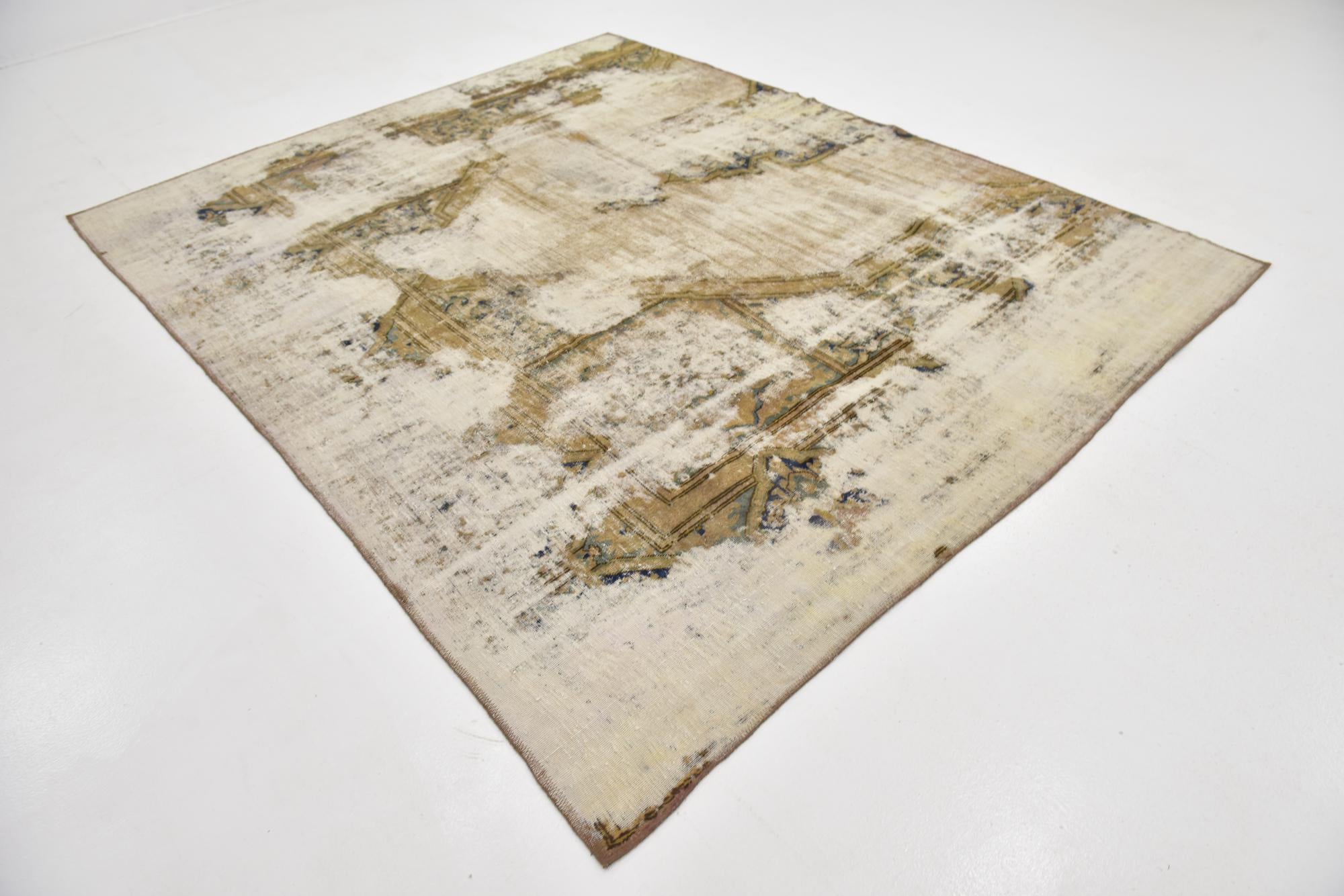 7' 4 x 9' 2 Hand Knotted Ultra Vintage Persian Wool Rug