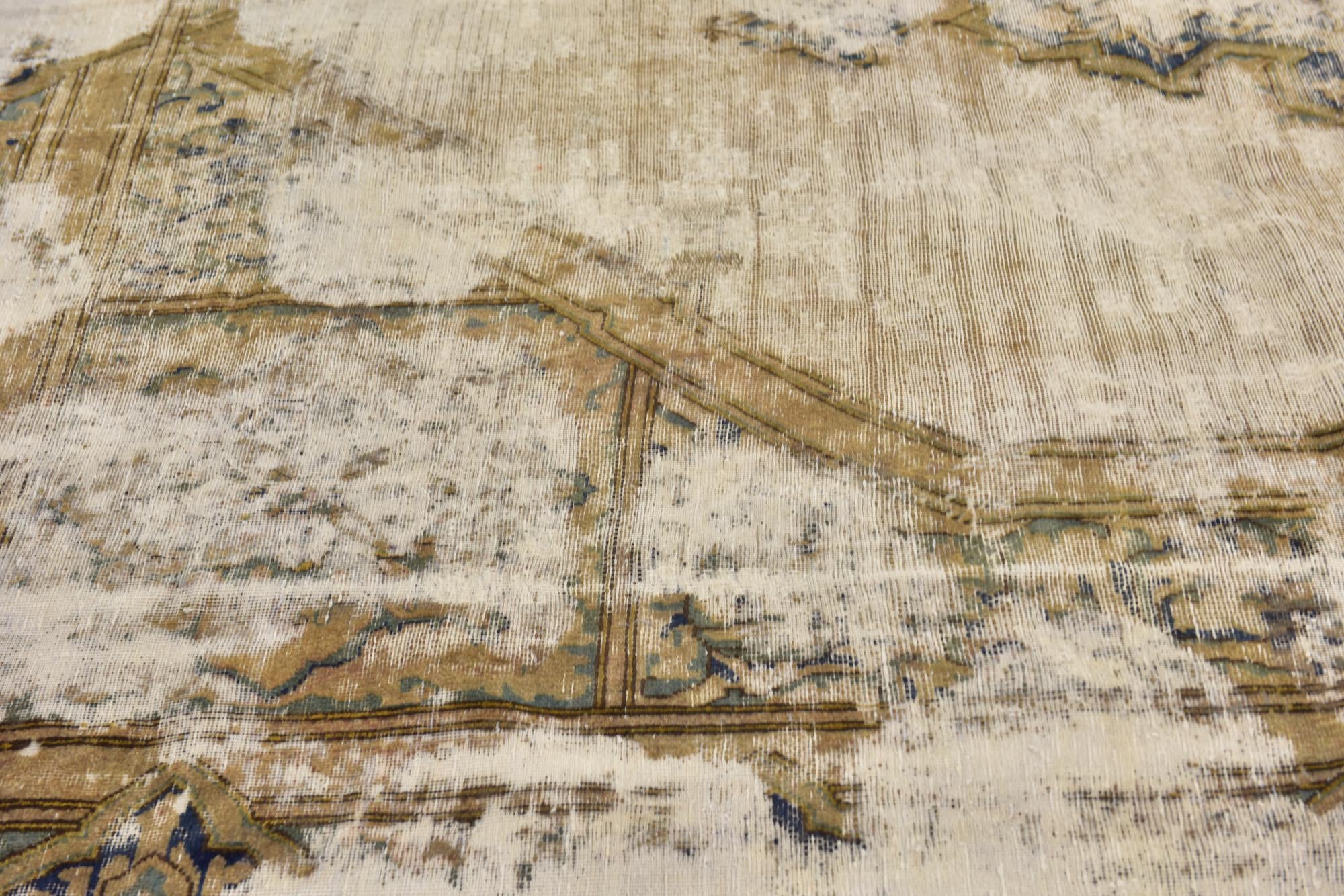 7' 4 x 9' 2 Hand Knotted Ultra Vintage Persian Wool Rug