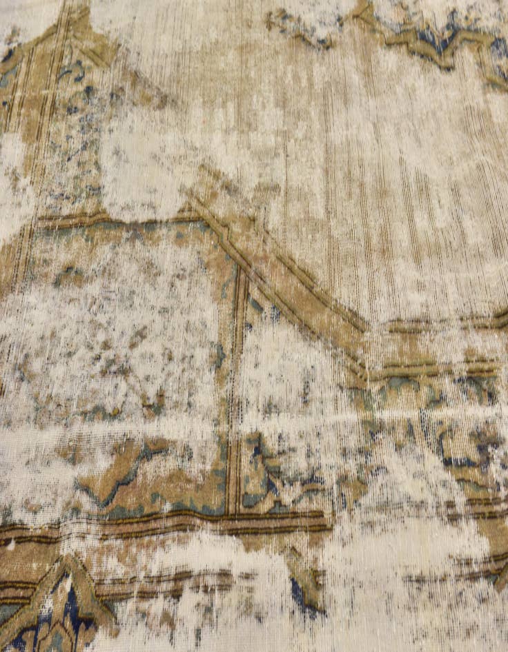 Detail image of 7' 4 x 9' 2  Hand Knotted Ultra Vintage Persian Wool Rug