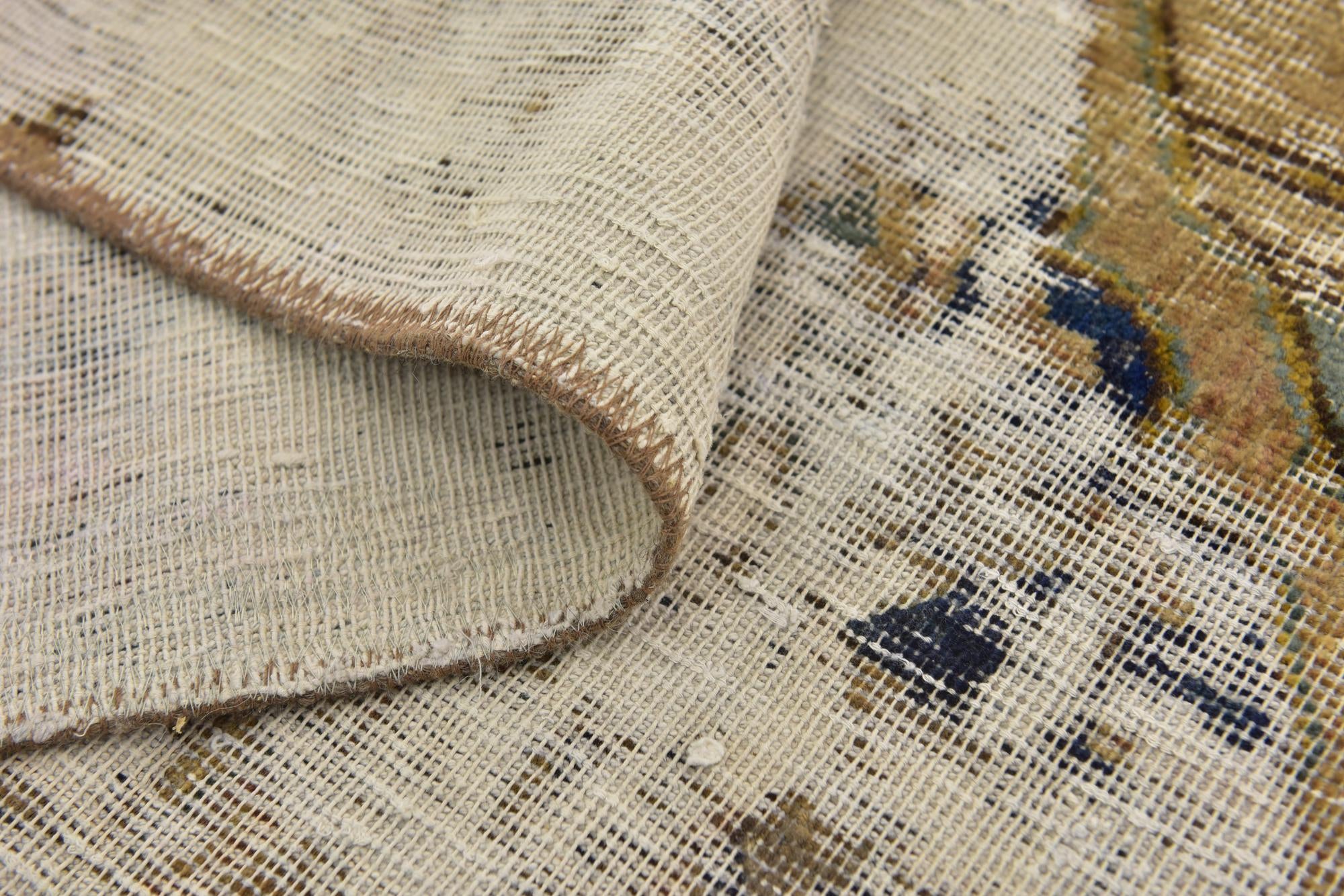7' 4 x 9' 2 Hand Knotted Ultra Vintage Persian Wool Rug
