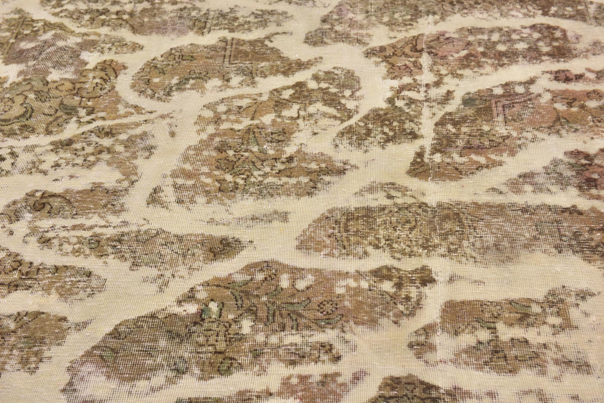 8' x 11' Hand Knotted Ultra Vintage Persian Wool Rug