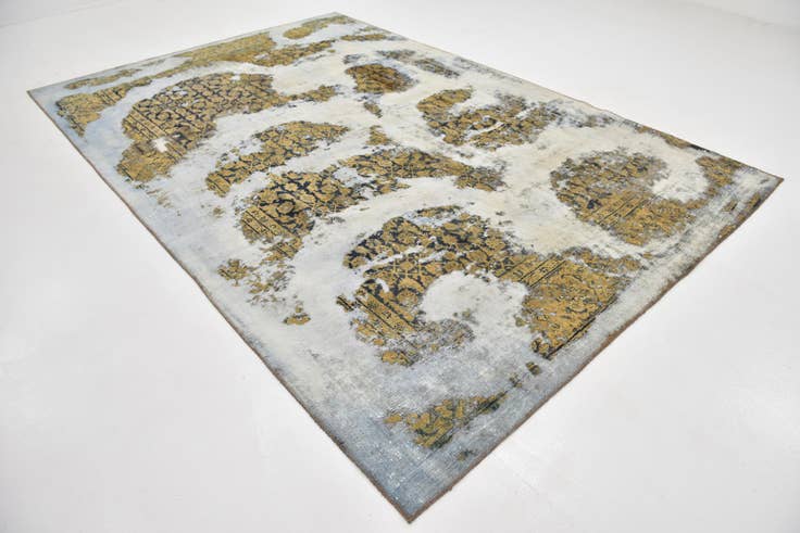 Detail image of 7' 10 x 11' 8 Hand Knotted Ultra Vintage Persian Wool Rug