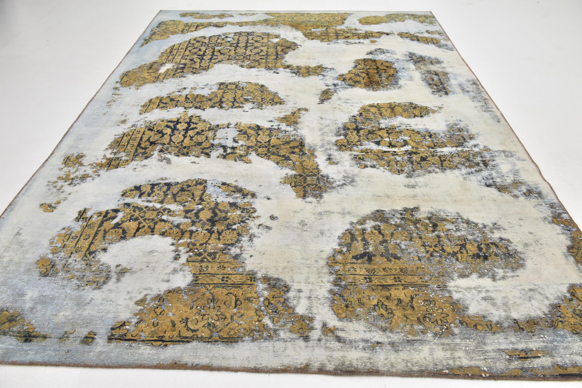 7' 10 x 11' 8 Hand Knotted Ultra Vintage Persian Wool Rug