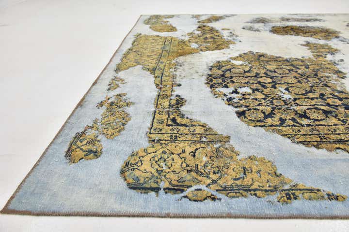 7' 10 x 11' 8 Hand Knotted Ultra Vintage Persian Wool Rug