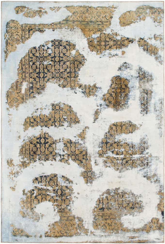 7' 10 x 11' 8 Hand Knotted Ultra Vintage Persian Wool Rug