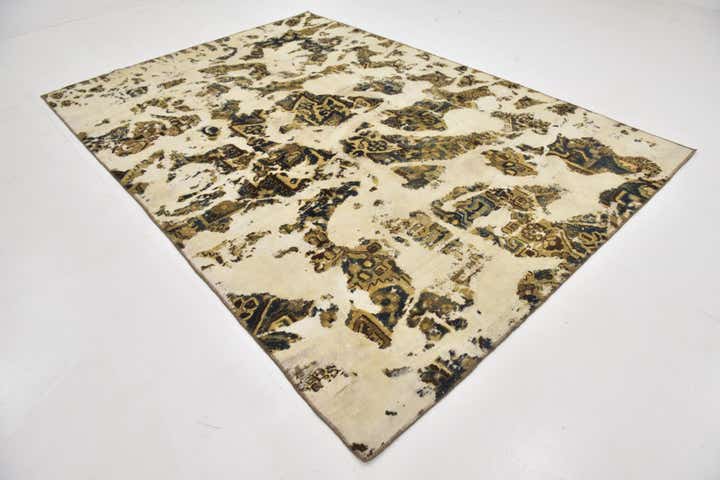 7' 4 x 10' 6 Hand Knotted Ultra Vintage Persian Wool Rug