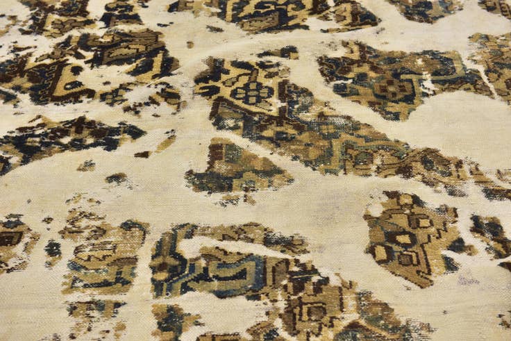 Detail image of 7' 4 x 10' 6 Hand Knotted Ultra Vintage Persian Wool Rug