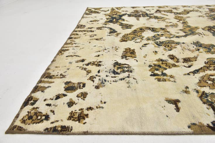 Detail image of 7' 4 x 10' 6 Hand Knotted Ultra Vintage Persian Wool Rug