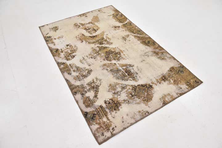 3' 9 x 5' 10 Hand Knotted Ultra Vintage Persian Wool Rug