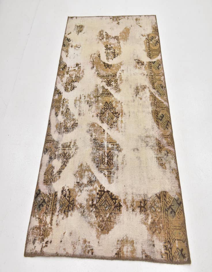 Detail image of 3' 9 x 5' 10  Hand Knotted Ultra Vintage Persian Wool Rug