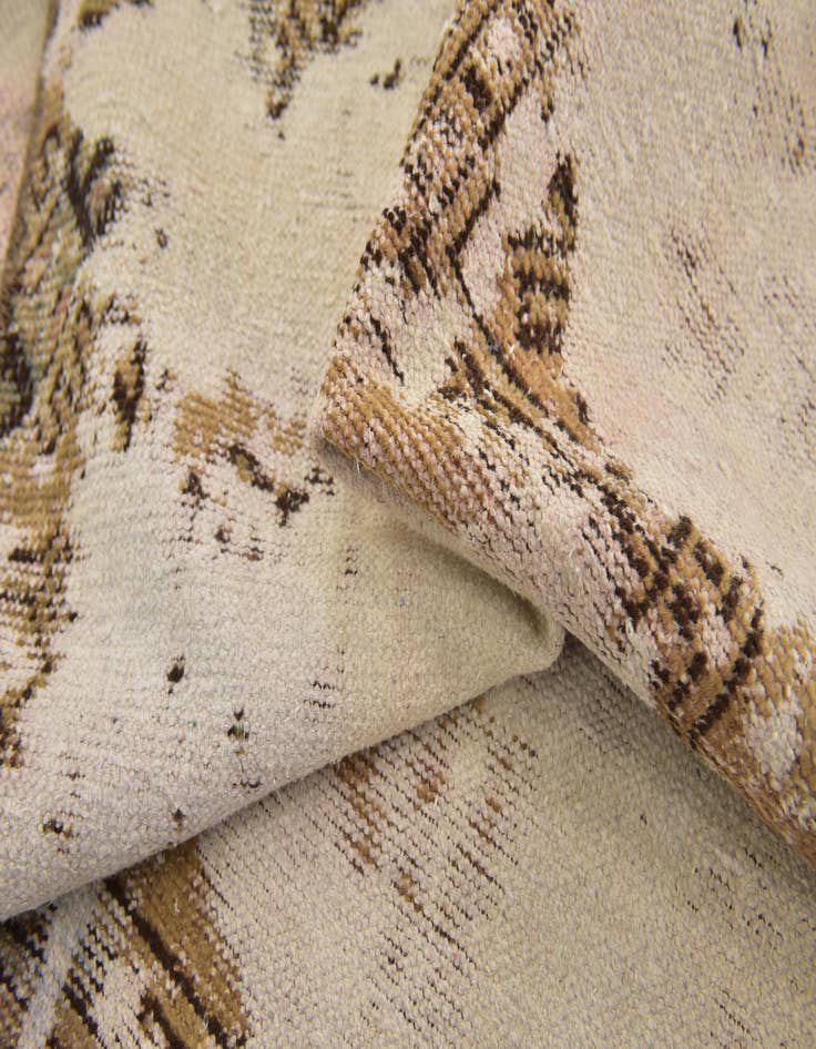 Detail image of 3' 9 x 5' 10  Hand Knotted Ultra Vintage Persian Wool Rug