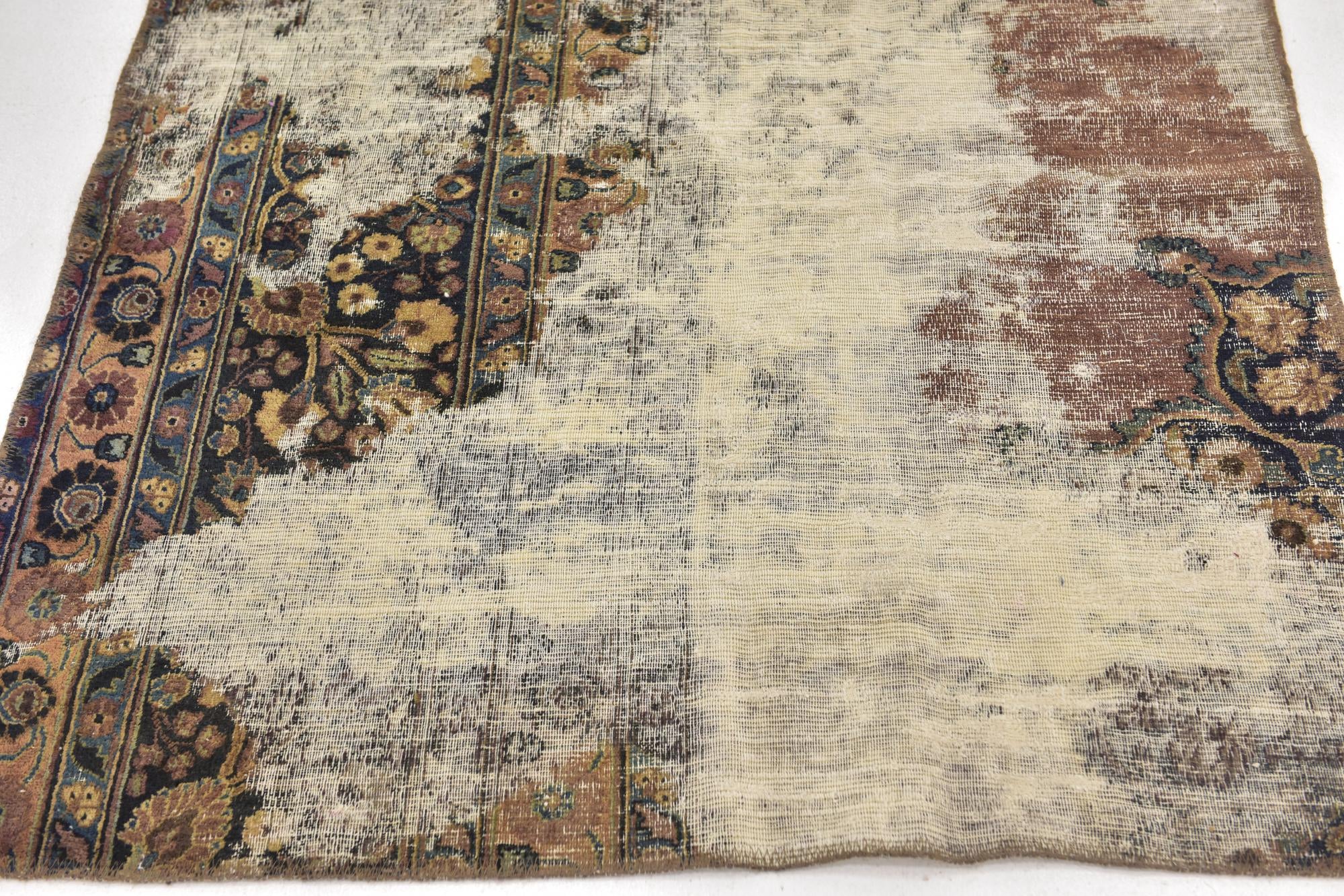 3' 8 x 7' Hand Knotted Ultra Vintage Persian Wool Rug