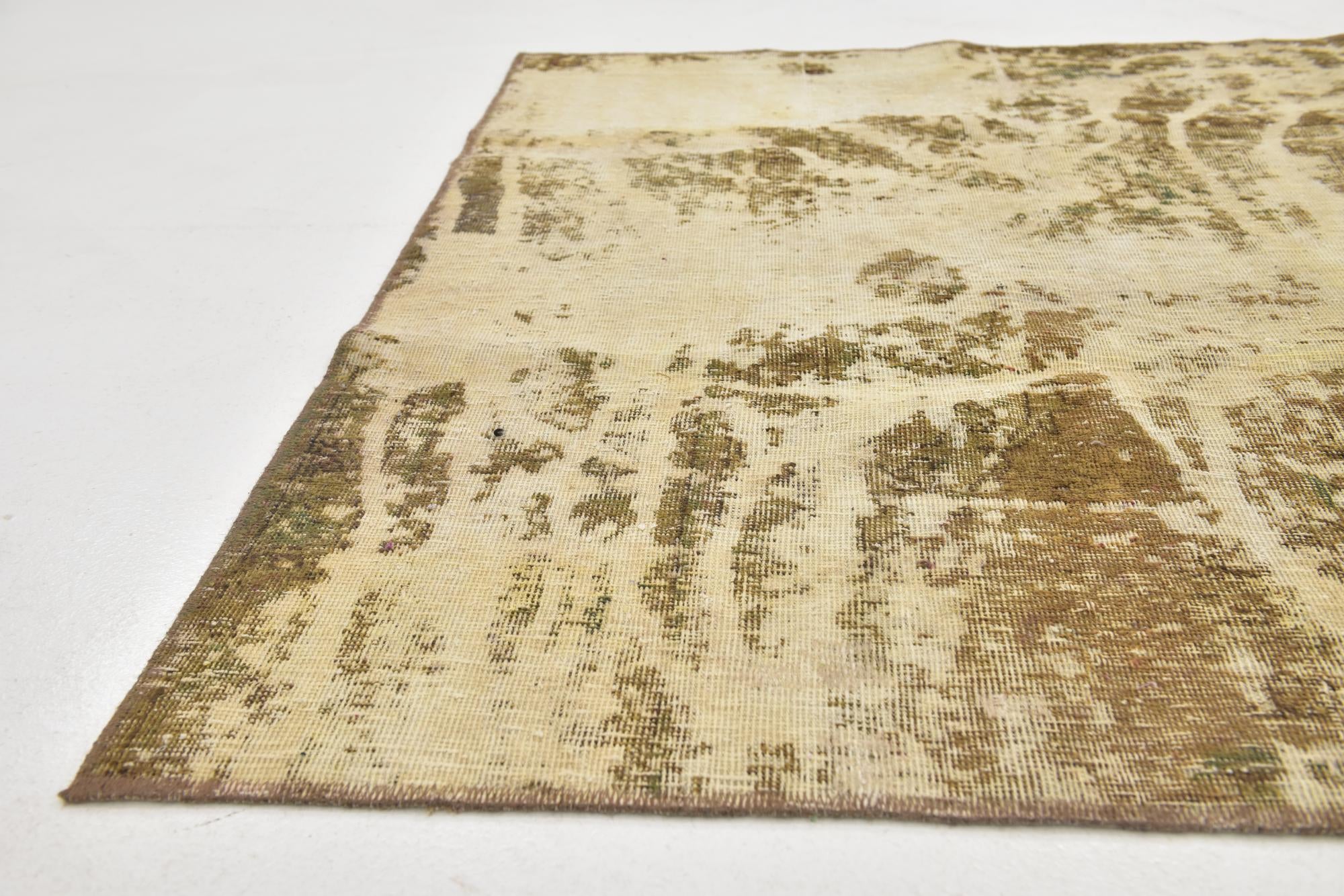 5' x 8' 3 Hand Knotted Ultra Vintage Persian Wool Rug