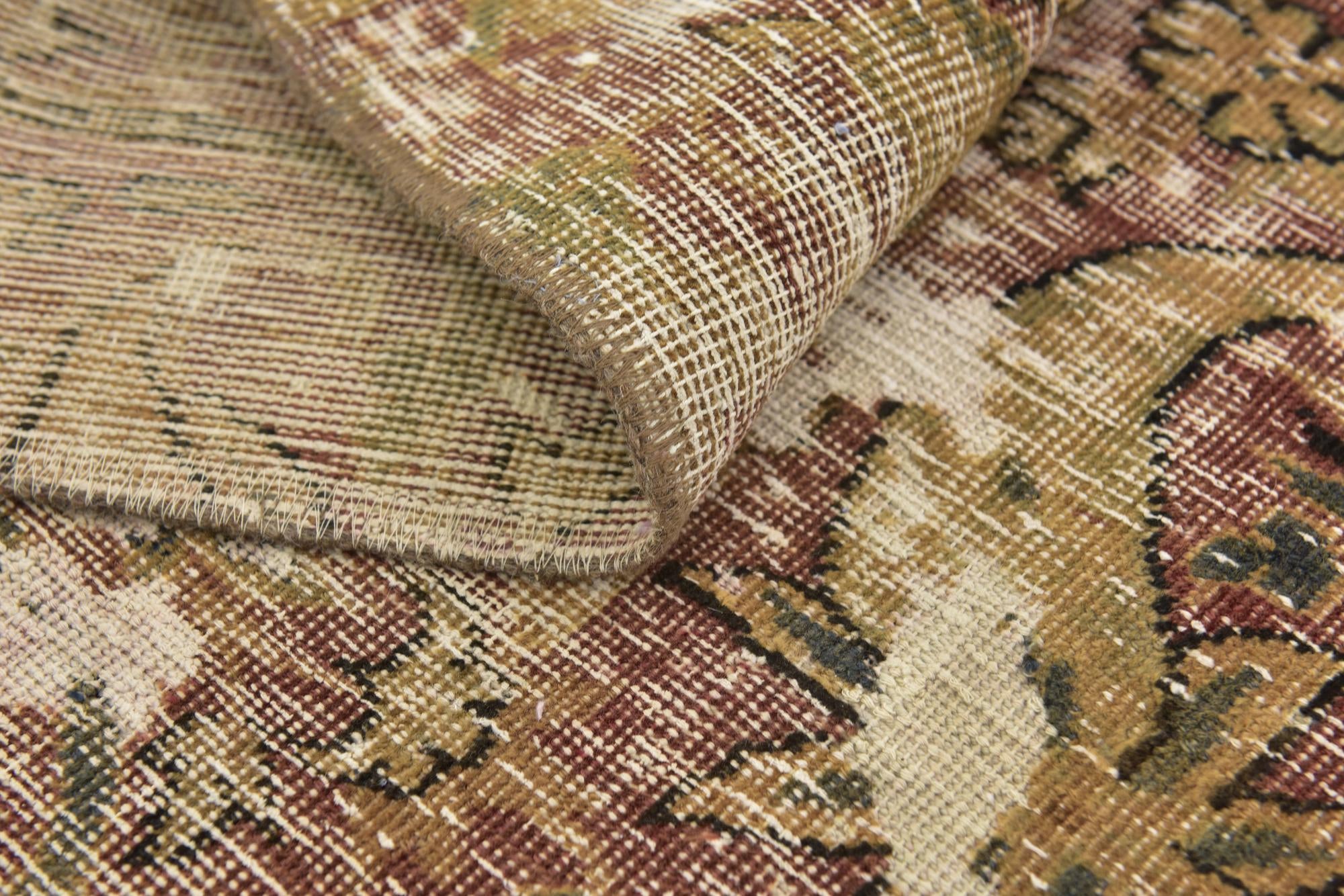 4' x 6' Hand Knotted Ultra Vintage Persian Wool Rug