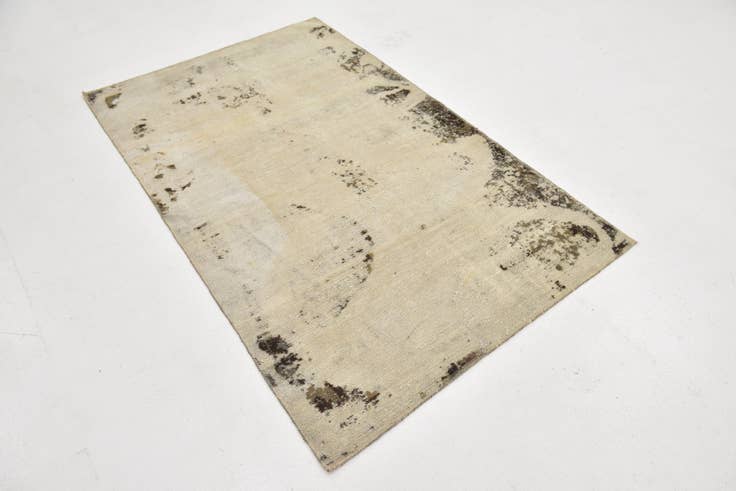Detail image of 3' 8 x 6' Hand Knotted Ultra Vintage Persian Wool Rug