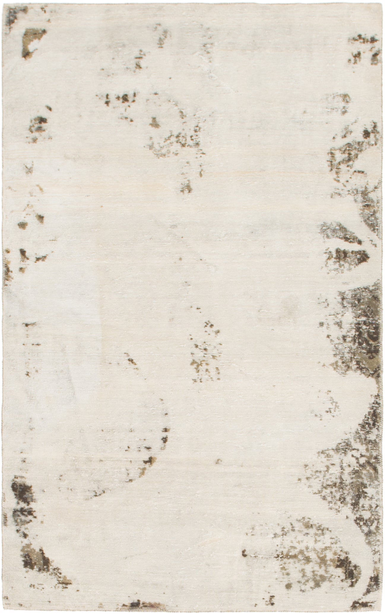 3' 8 x 6' Hand Knotted Ultra Vintage Persian Wool Rug