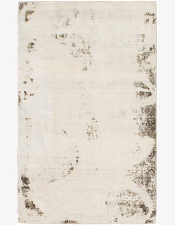 3' 8 x 6' Hand Knotted Ultra Vintage Persian Wool Rug