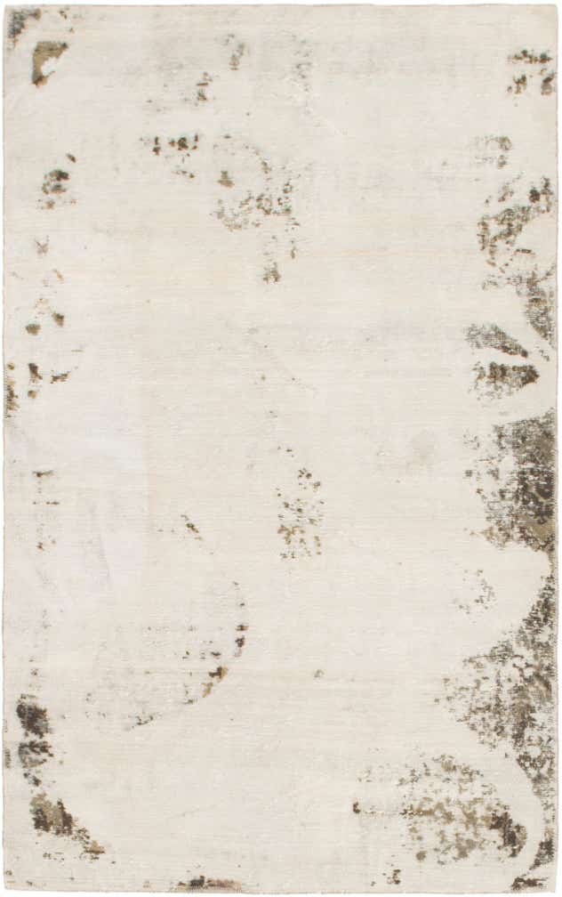 3' 8 x 6' Hand Knotted Ultra Vintage Persian Wool Rug