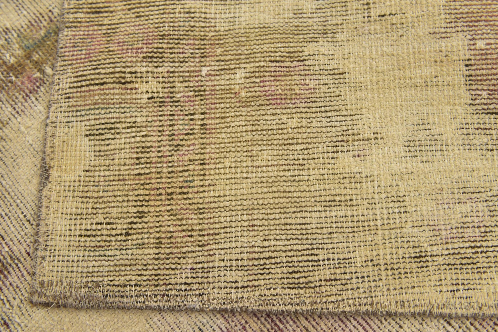 3' 7 x 6' 4 Hand Knotted Ultra Vintage Persian Wool Rug
