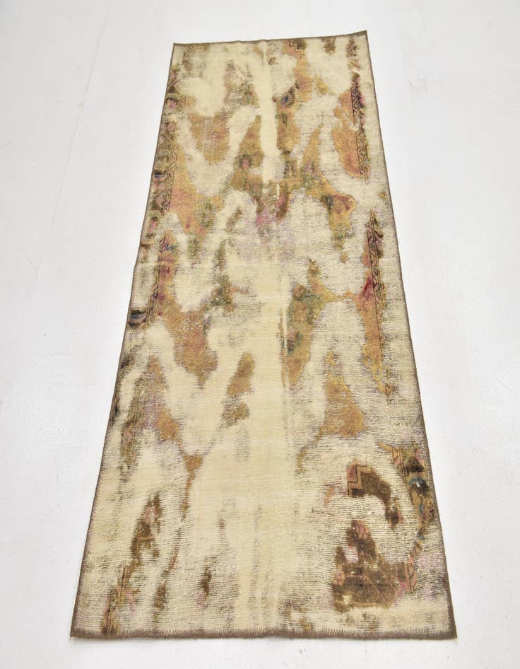 Detail image of 3' 7 x 6' 4  Hand Knotted Ultra Vintage Persian Wool Rug