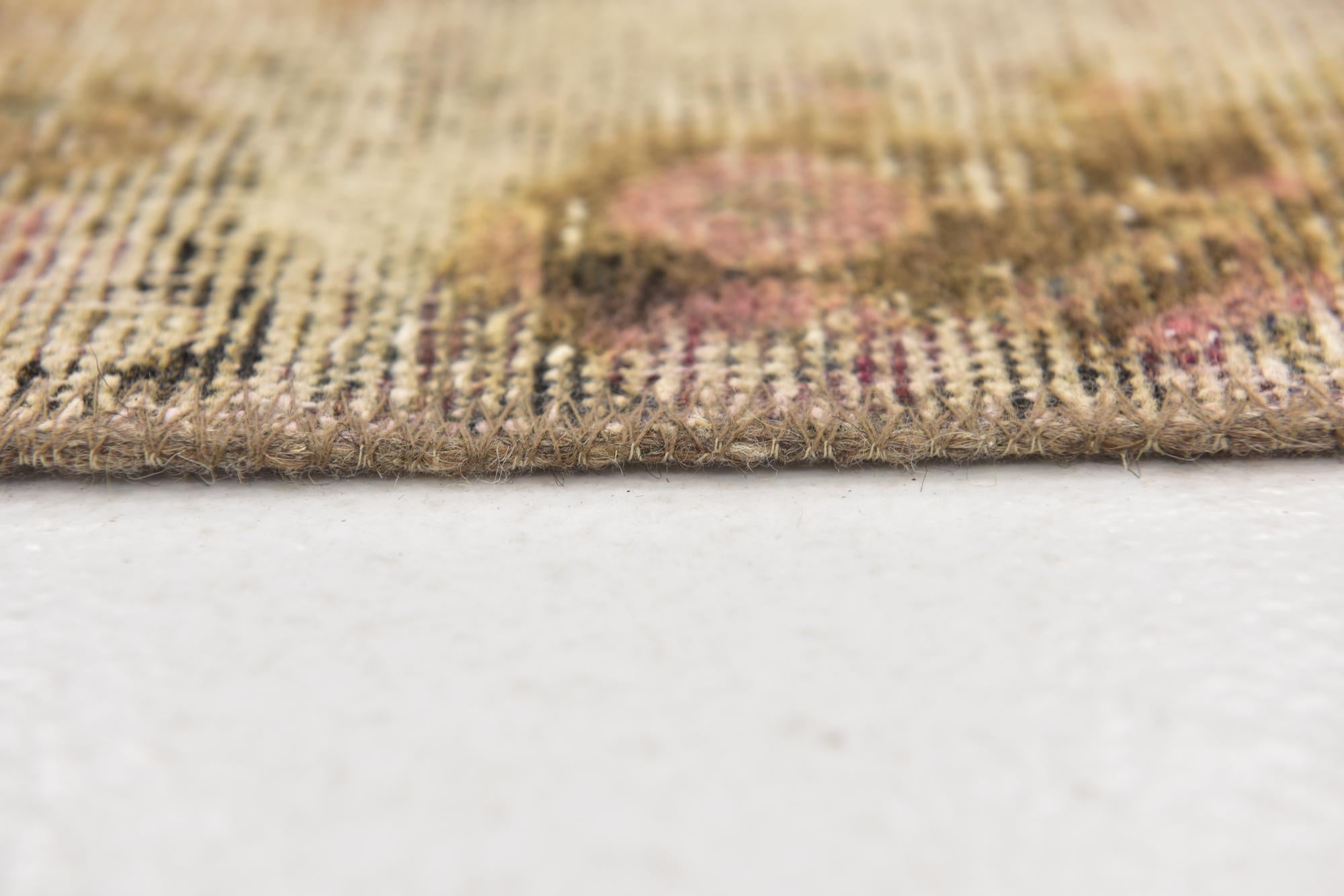 3' 7 x 6' 4 Hand Knotted Ultra Vintage Persian Wool Rug