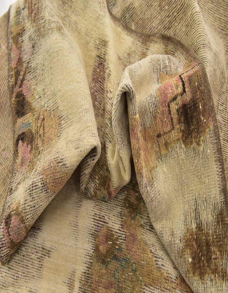 Detail image of 3' 7 x 6' 4  Hand Knotted Ultra Vintage Persian Wool Rug