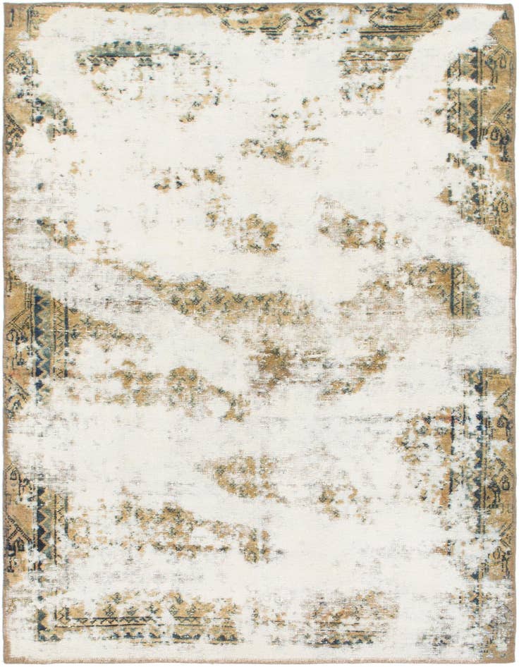 Detail image of 3' 10 x 6' Hand Knotted Ultra Vintage Persian Wool Rug