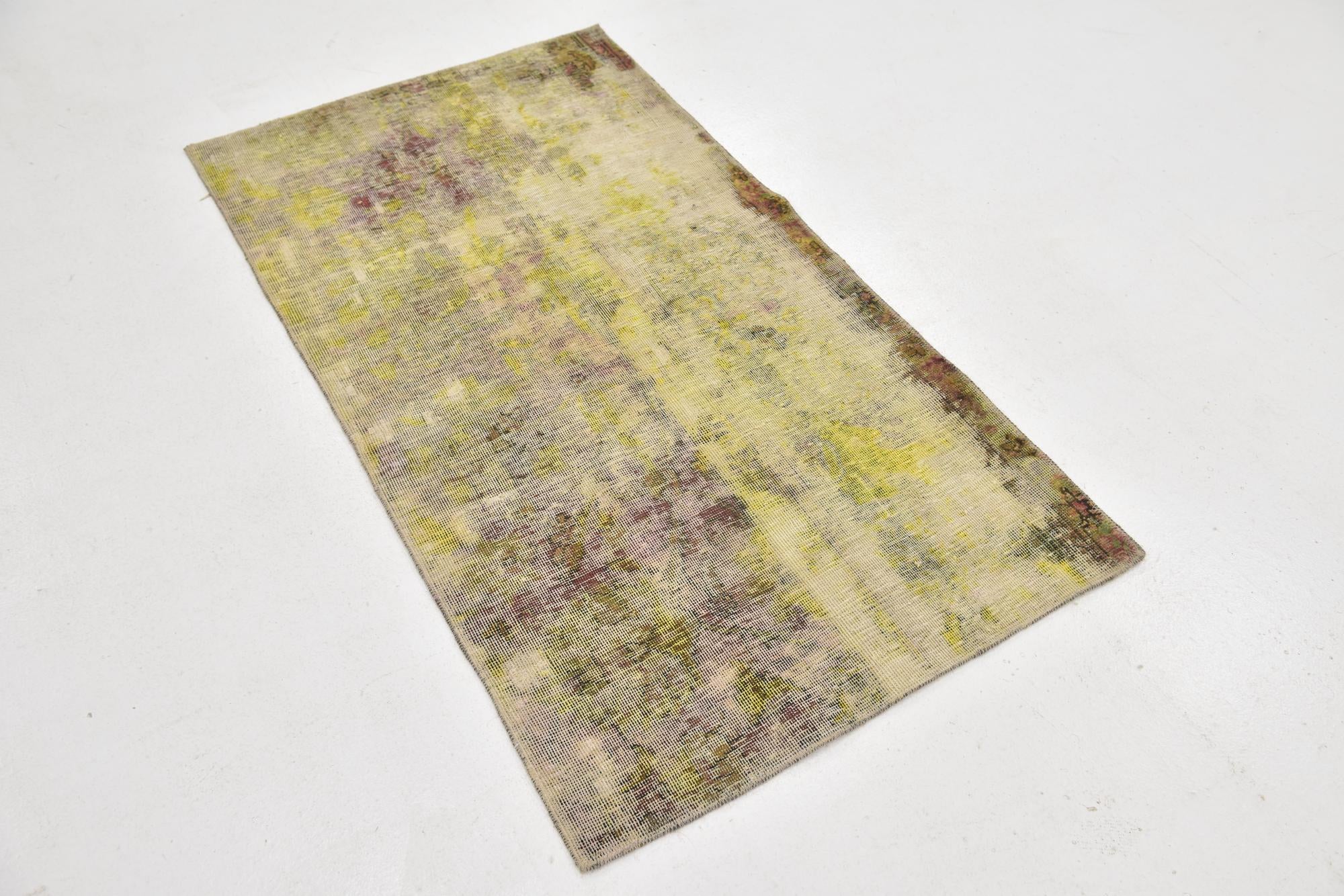2' 10 x 5' Hand Knotted Ultra Vintage Persian Wool Rug