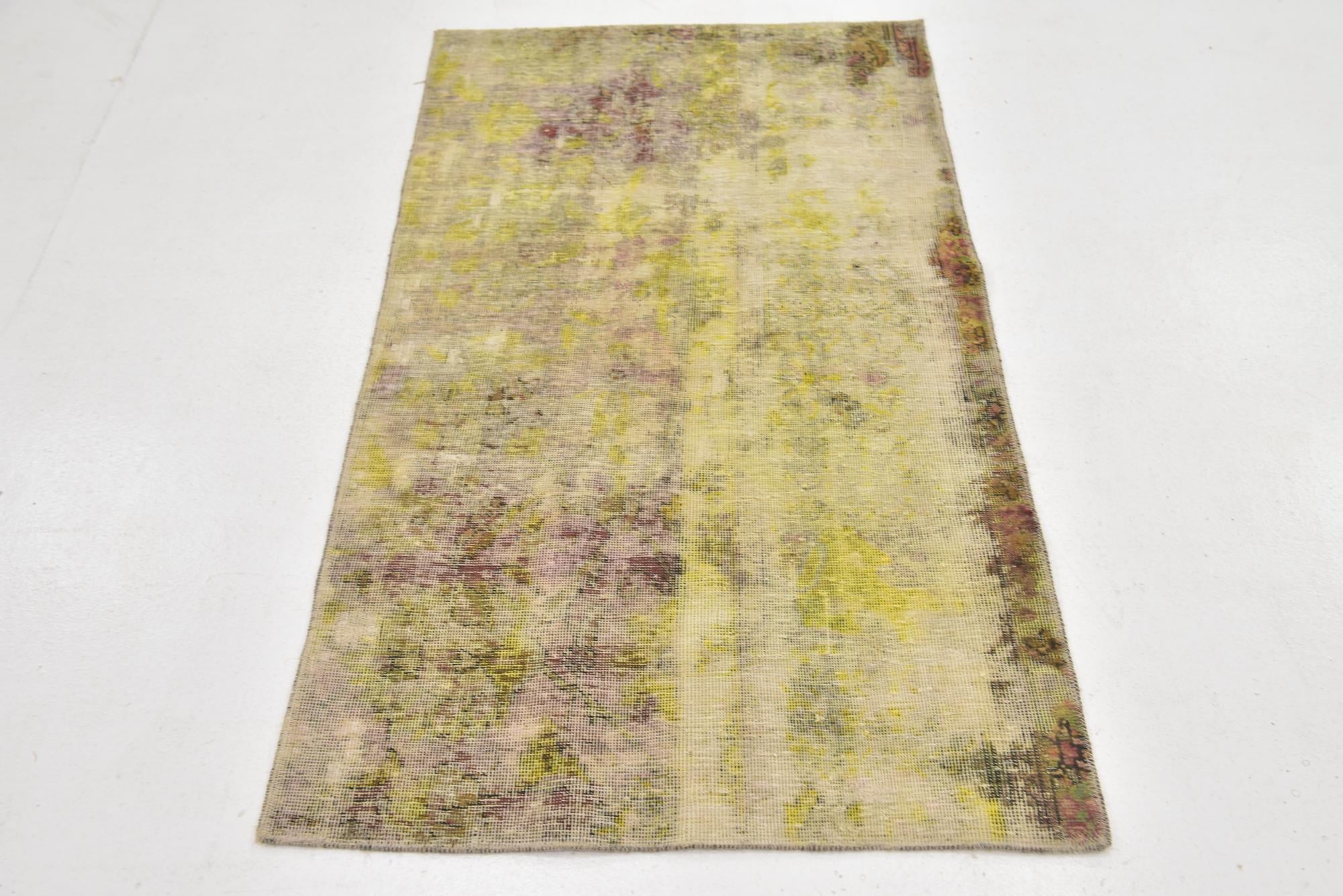 2' 10 x 5' Hand Knotted Ultra Vintage Persian Wool Rug