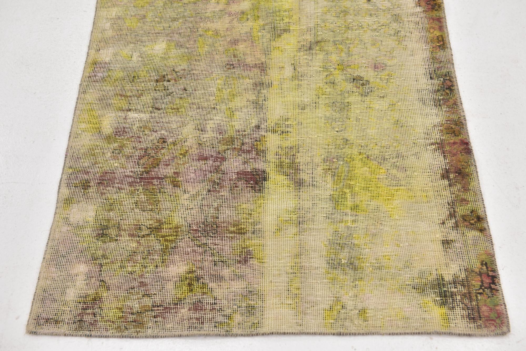 2' 10 x 5' Hand Knotted Ultra Vintage Persian Wool Rug
