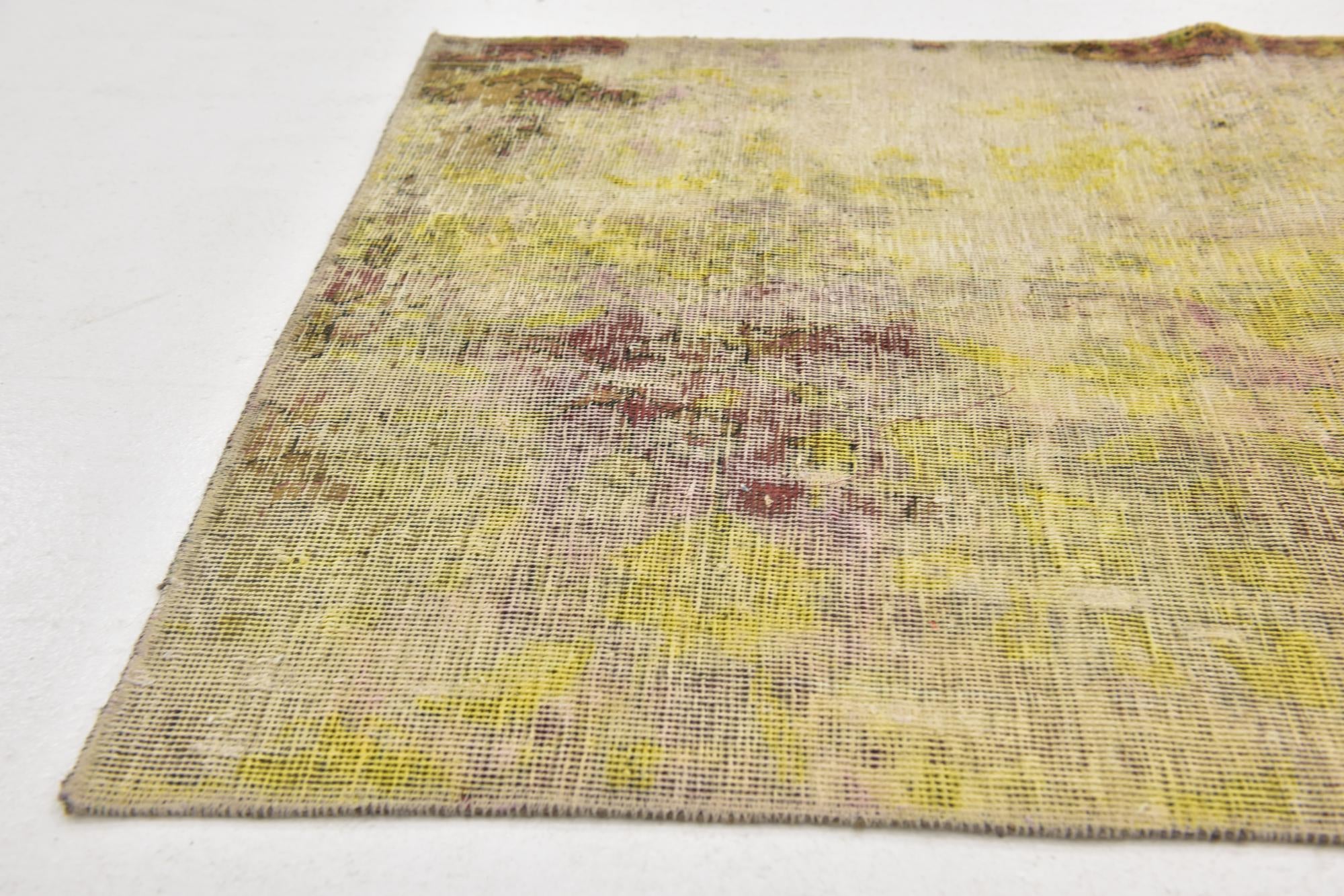 2' 10 x 5' Hand Knotted Ultra Vintage Persian Wool Rug