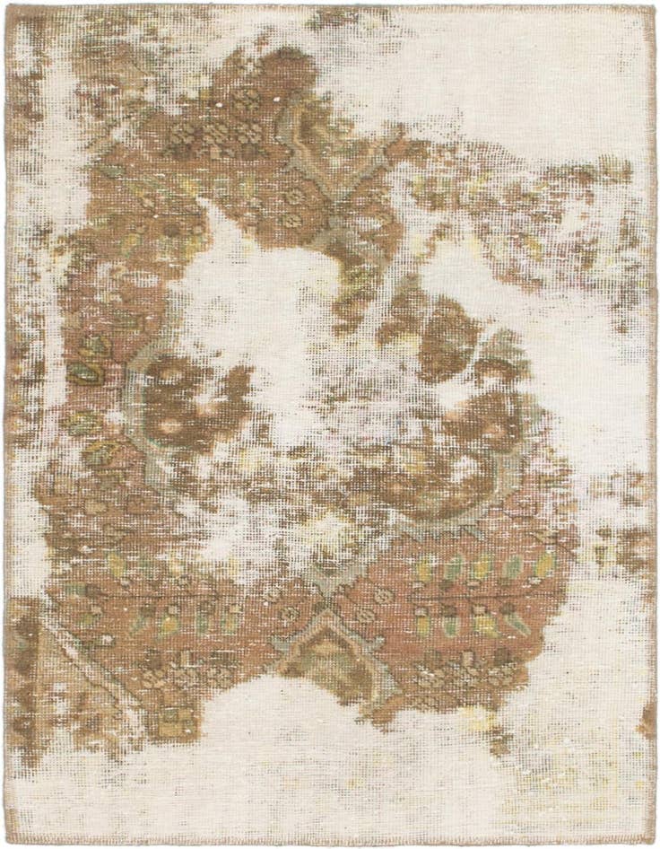 Detail image of 2' 10 x 4' 4 Hand Knotted Ultra Vintage Persian Wool Rug