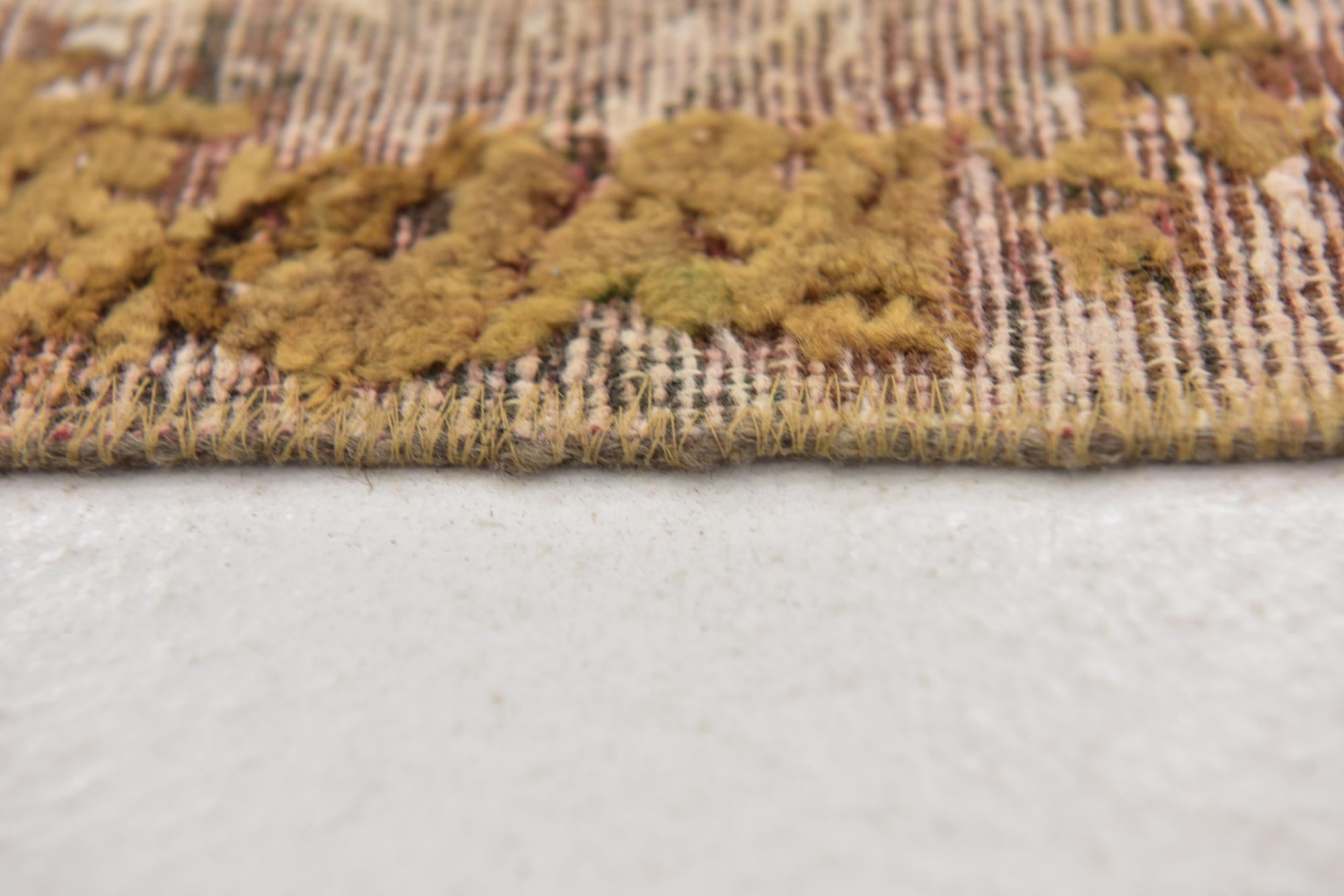 4' 2 x 6' 3 Hand Knotted Ultra Vintage Persian Wool Rug