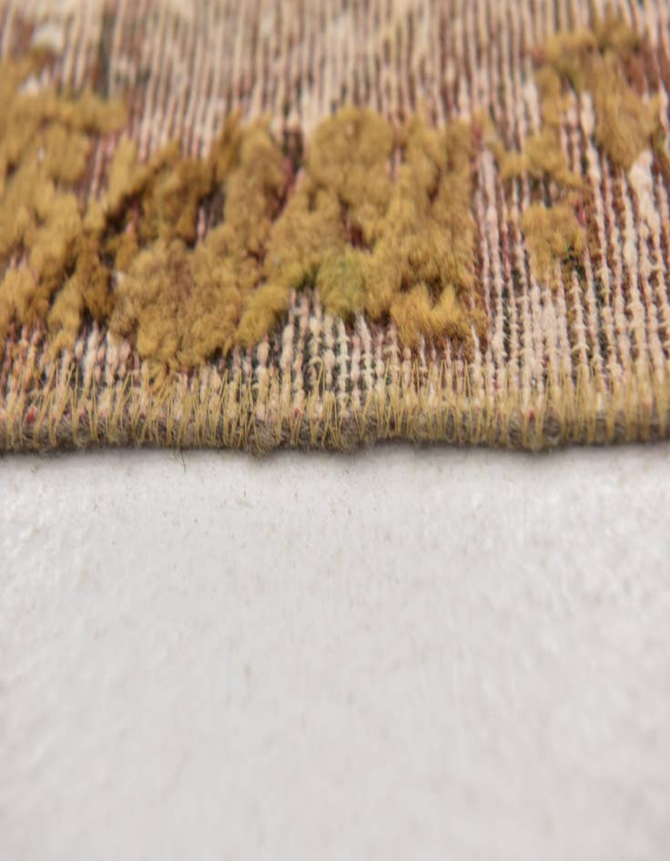 Detail image of 4' 2 x 6' 3  Hand Knotted Ultra Vintage Persian Wool Rug