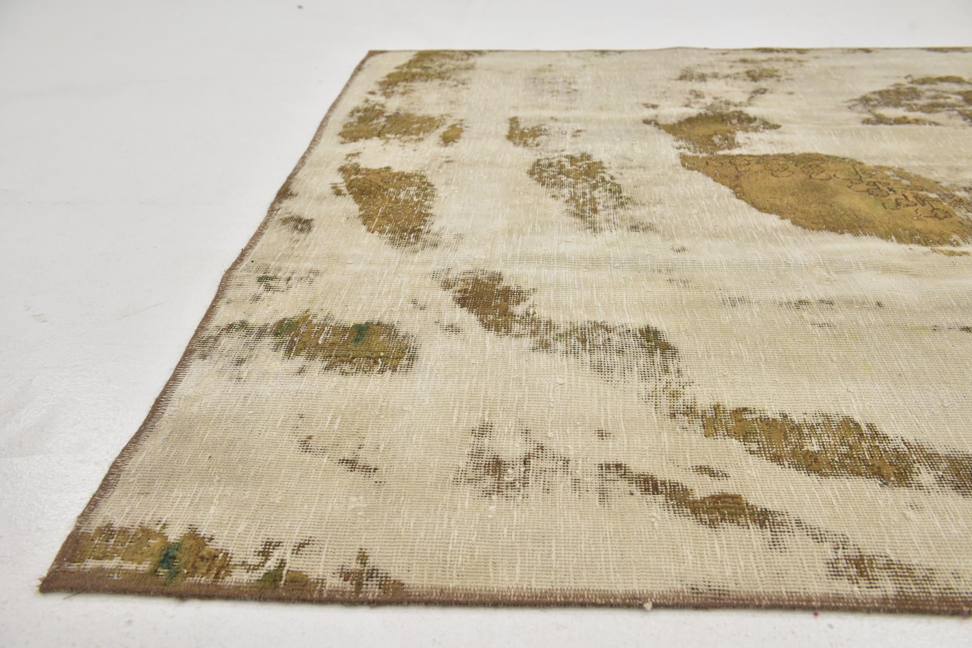5' 6 x 7' 5 Hand Knotted Ultra Vintage Persian Wool Rug
