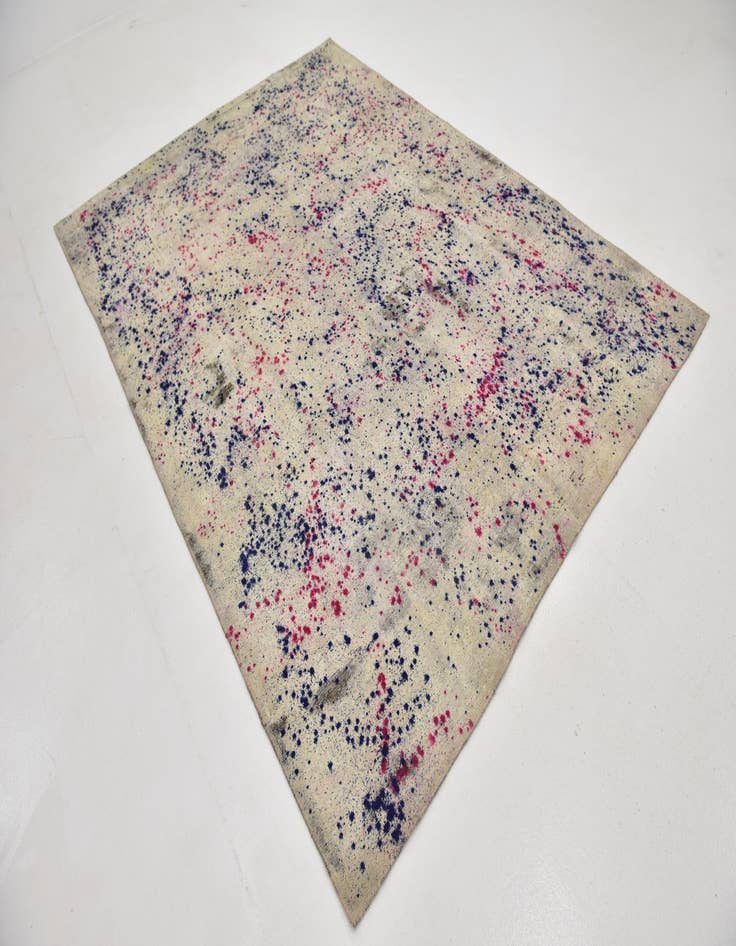 Detail image of 6' 10 x 9' 3  Hand Knotted Ultra Vintage Persian Wool Rug