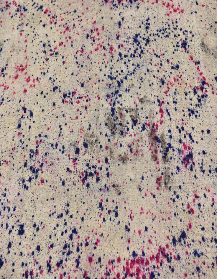 Detail image of 6' 10 x 9' 3  Hand Knotted Ultra Vintage Persian Wool Rug