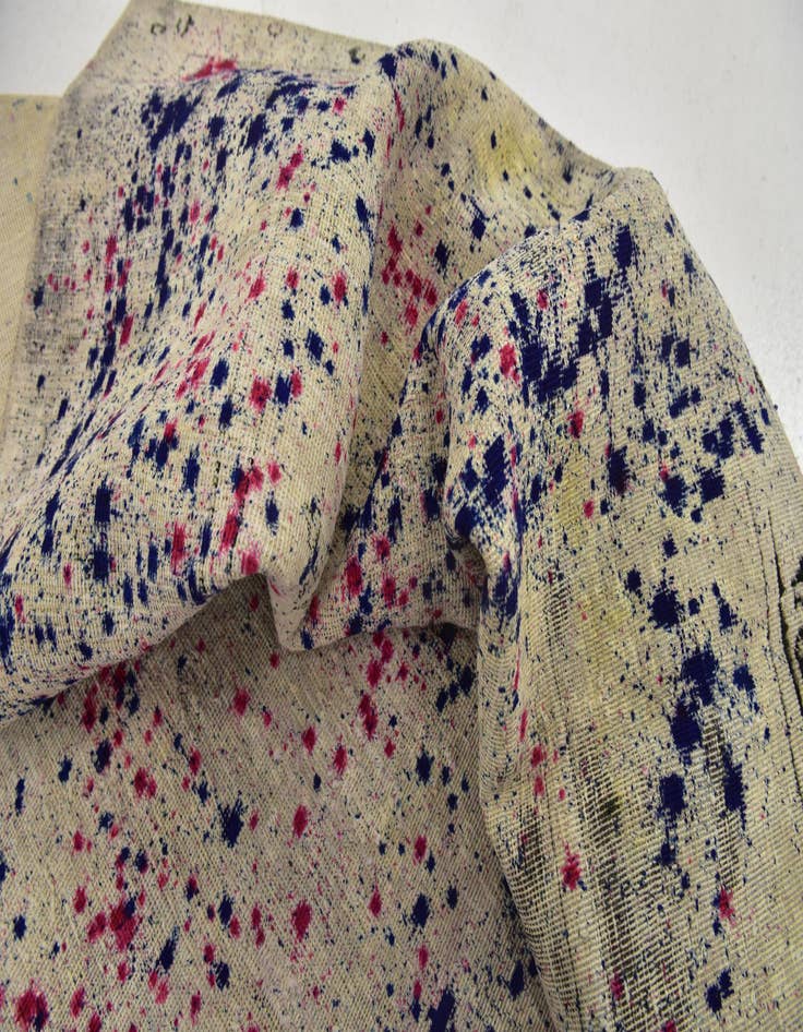 Detail image of 6' 10 x 9' 3  Hand Knotted Ultra Vintage Persian Wool Rug