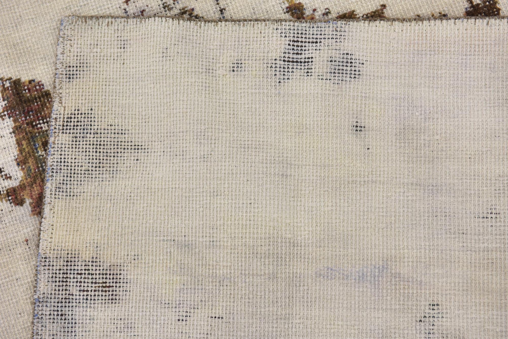 5' 3 x 8' 7 Hand Knotted Ultra Vintage Persian Wool Rug